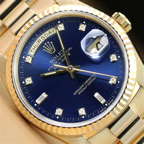 rolex day date silver and blue|Rolex Day-Date models.